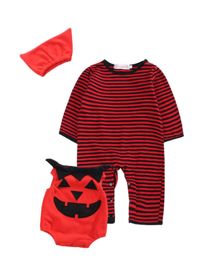 3-Piece Baby  Pumpkin Costumes Clothe Set 70cm - Image 3