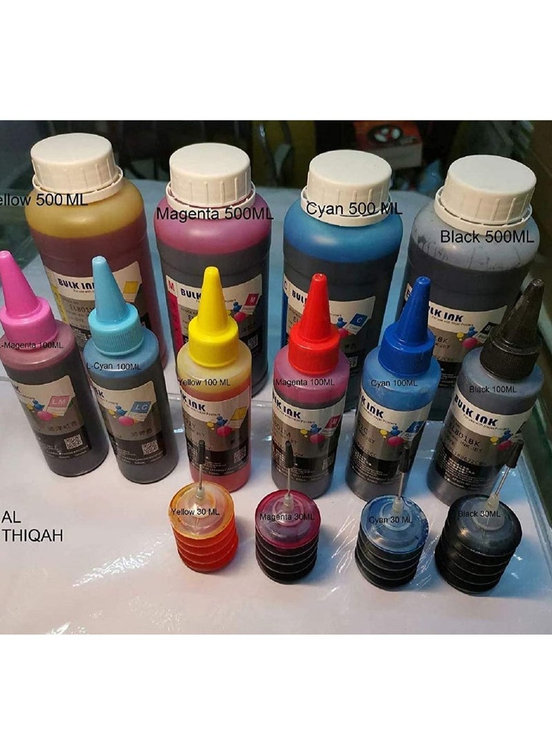 Color Cartridge Refill Ink For All Printer Set.. (100ml, Cyan) - Image 2