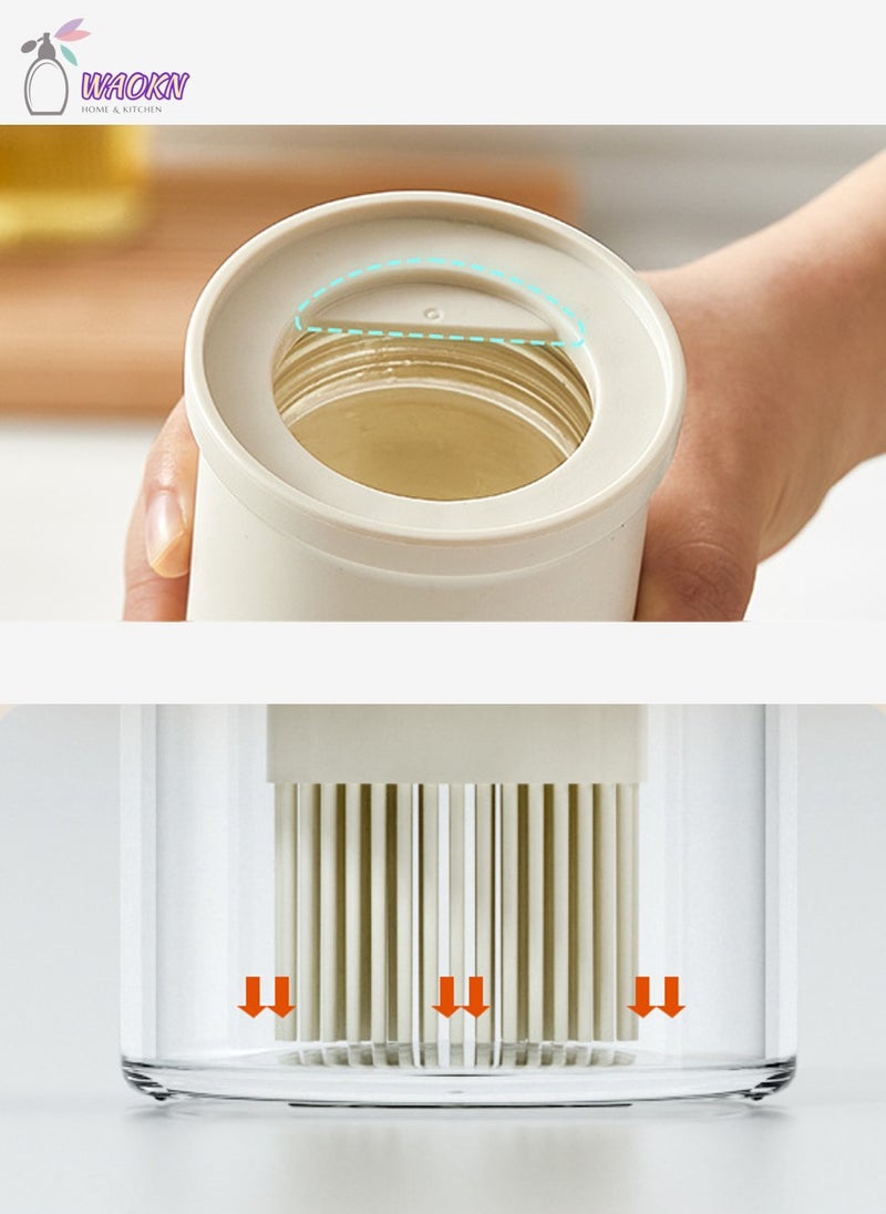 Oil Brush Bottle, High Temperature Silicone Brush With Bottle