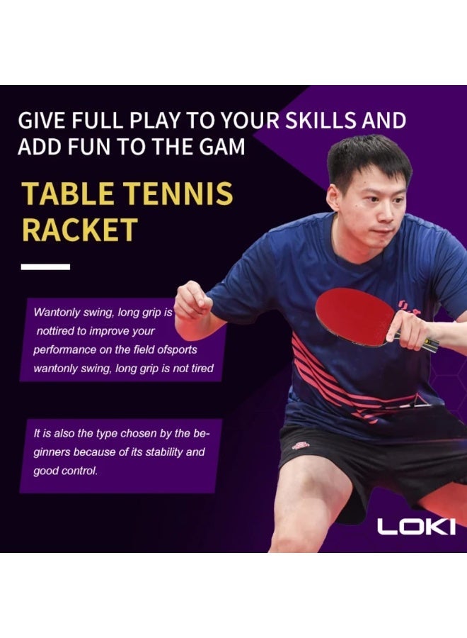 مضرب تنس الطاولة لوكي كاربون 4 نجوم - Image 5