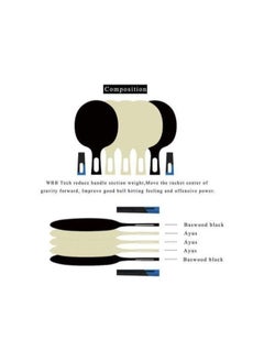 Generic Loki Carbon 4 star table tennis racket  - Image 4
