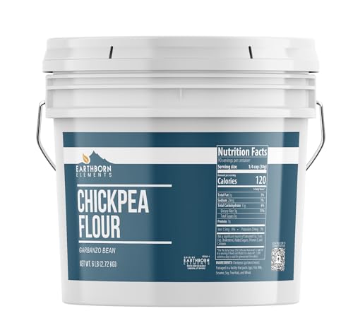 Earthborn Elements Chickpea Flour 1 Gallon Bucket Garbanzo Bean Gluten Free - Image 1