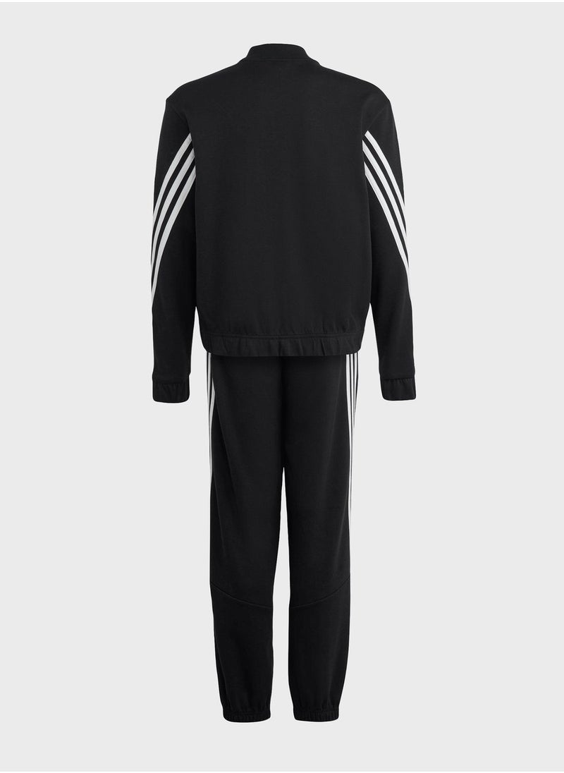 Adidas - Kids 3 Stripe Future Icon Tracksuit - Image 1