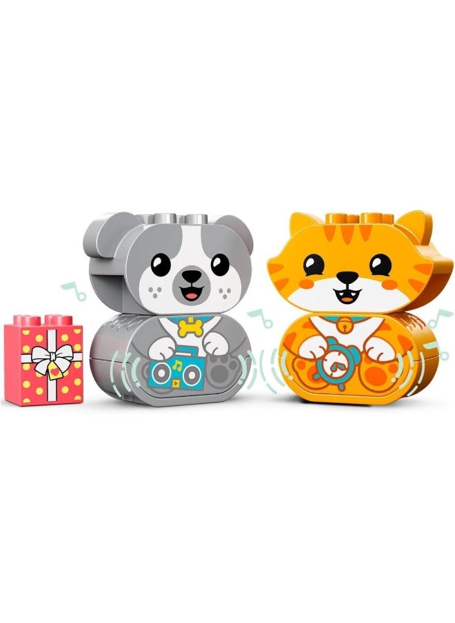 LEGO - LEGO® DUPLO® My First Puppy & Kitten With Sounds 10977 Learning & Education Toys Set; Building Blocks Toy for Toddlers (22 Pieces) - Image 1