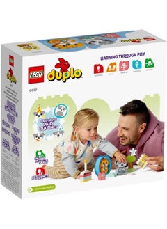 LEGO مجموعة ألعاب تعليمية وتعليمية من ليجو دوبلو® ماي فيرست بوبي آند كيتن مع الأصوات 10977؛ لعبة مكعبات بناء للأطفال الصغار (22 قطعة)  - Image 4