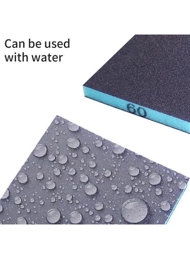 6pcs Sanding Sponge 60 320 Grit Washable Reusable Wet Dry Sanding Blocks For Metal Wood Polishing - Image 5
