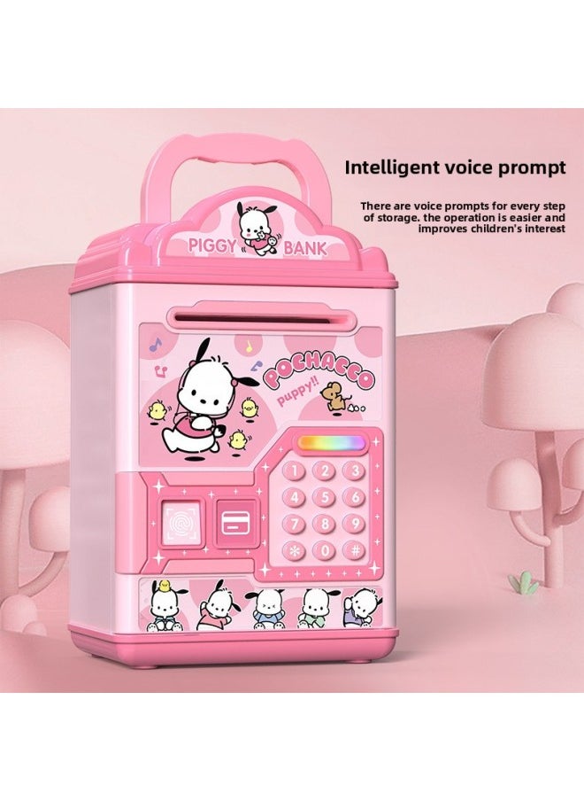 Generic 2024 Children's Piggy Bank Boy Monitor Vs Toilet Man Only Can't Enter Savings Password Safe-Color:♛[culomi] Swipe Card/fingerprint/children's Songs—ancient Poems—english* Rechargeable Version  - Image 4