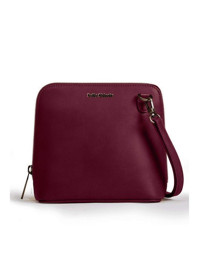 DailyObjects Trapeze Sling Crossbody Bag for Girls and Women | Made with Durable Vegan Leather Material | Carefully Handcrafted | Zip Closure | Adjustable and Detachable Straps | Multicolor - Image 1