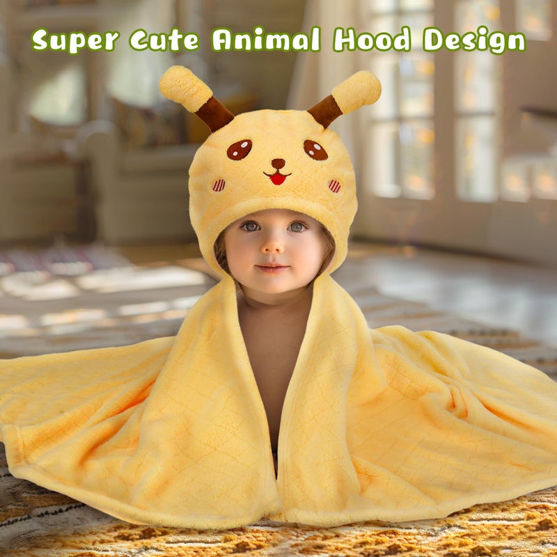 FUBANRAY Toddler Bath Towel Hooded Kids Towel Bath Baby Towels With Hood For Boy Girl 0-5 Years  2-Pack Soft Absorbent Baby Bath Towel Toddler Towels With Hood  Thick 50''X32'' Kids Hooded Towel For Toddlers - Image 5