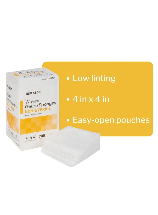 McKesson Woven Gauze Sponges, Non-Sterile, 8-Ply, 100% Cotton, 4 in x 4 in, 200 per Pack, 1 Pack - Image 5