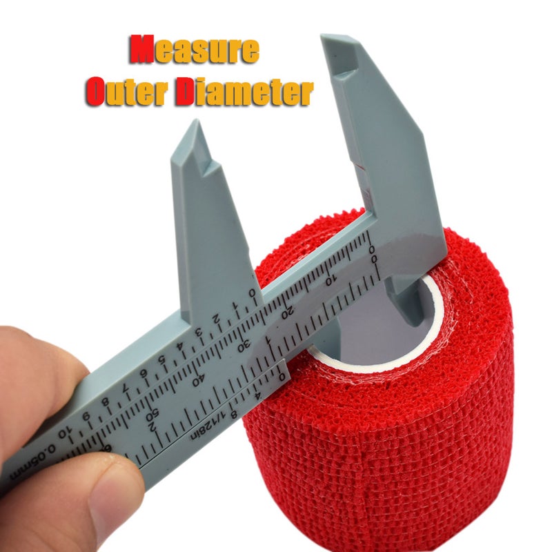 1pc Plastic Caliper Eyebrow Measuring Ruler Double Scale Sliding Gauge Ruler for Eyebrow Permanent Makeup - Image 2