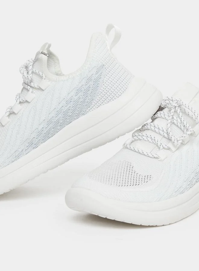 Take Two Take Two Textured Lace Up Sneakers