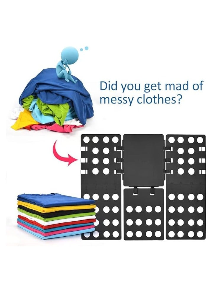 Shirt Folder Clothes Folding Board Laundry Room T Shirt Adjustable PP Plastic Folding Board Easy to Fold Clothes - Image 2