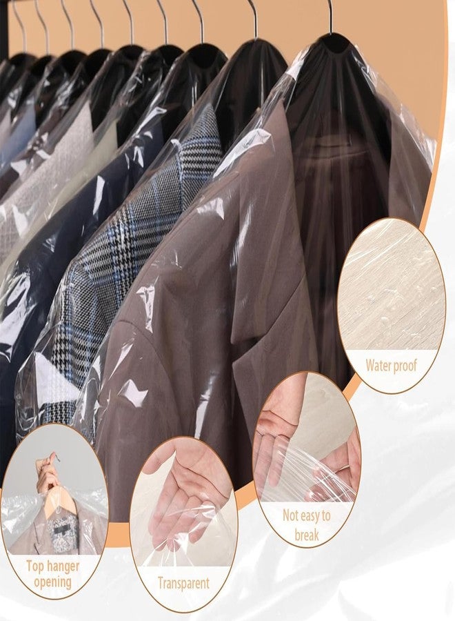 NUDFSY 30Pcs Transparent Bags, Covers For Clothes, Plastic Bags For Packing, Transparent Clothing Dustproof Cover, Universal Size 23.6 x 35.4 In, 10 cm , 10 cm , 0.5 cm - Image 3