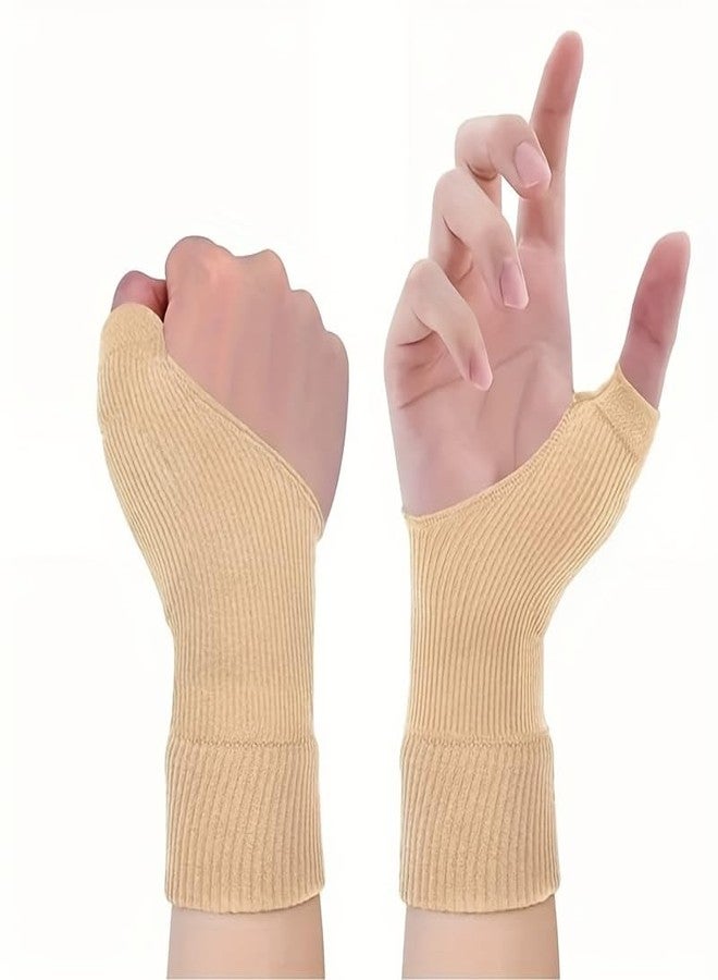 SHOPONIL Wrist Thumb Support Compression Gloves, Breathable Wrist Brace Compression Sleeves with Soft Gel Pads for Tendonitis Arthritis Carpal Tunnel Splint for Relieve Hand Wrist Thumb Joint Pain -L - Image 1