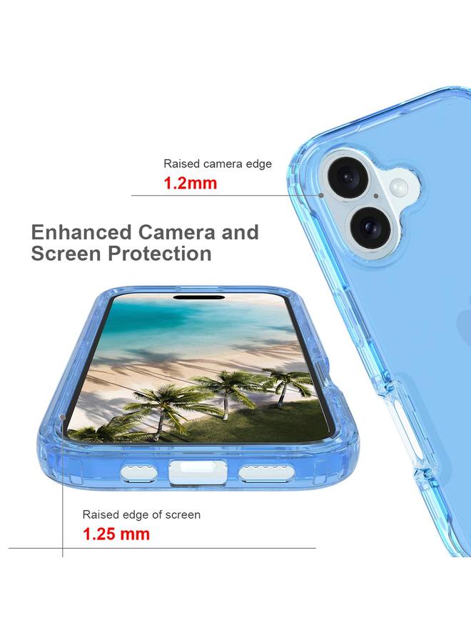 اس-توب جراب لهاتف iPhone 16 Plus مقاوم للصدمات شفاف متدرج مصنوع من مادة البولي كربونات + مادة TPU - Image 4