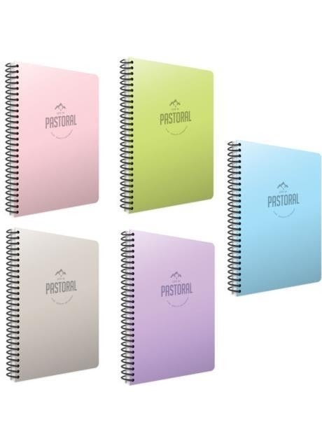 Umut Gıpta Pastoral 72 Ed. A4 Spiral Pp. Cover Notebook Striped (5 Pieces) 