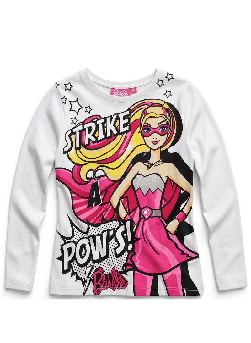 Barbie girls long sleeve t-shirt  by Kids TV100%cotton - Image 1
