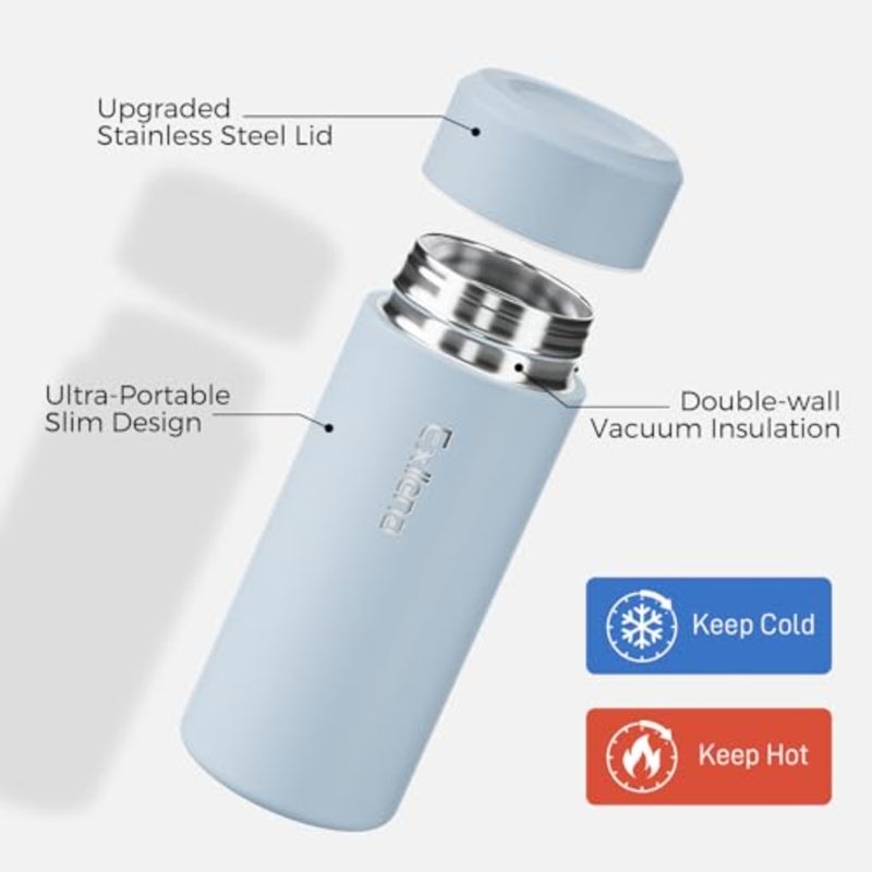 Upgraded Small Insulated Water Bottle/250ml Mini Insulated Water Bottle for Hot and Cold Drinks, Perfect Small Water Bottle for Travel, Purse - Image 3