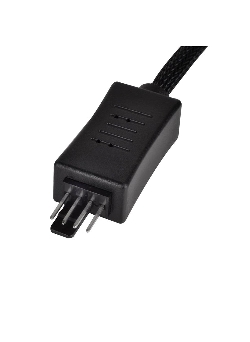 SilverStone SilverStone Technology PWM Fan RPM Reduction Cable Dual Pack Black SSTCPF05  - Image 4