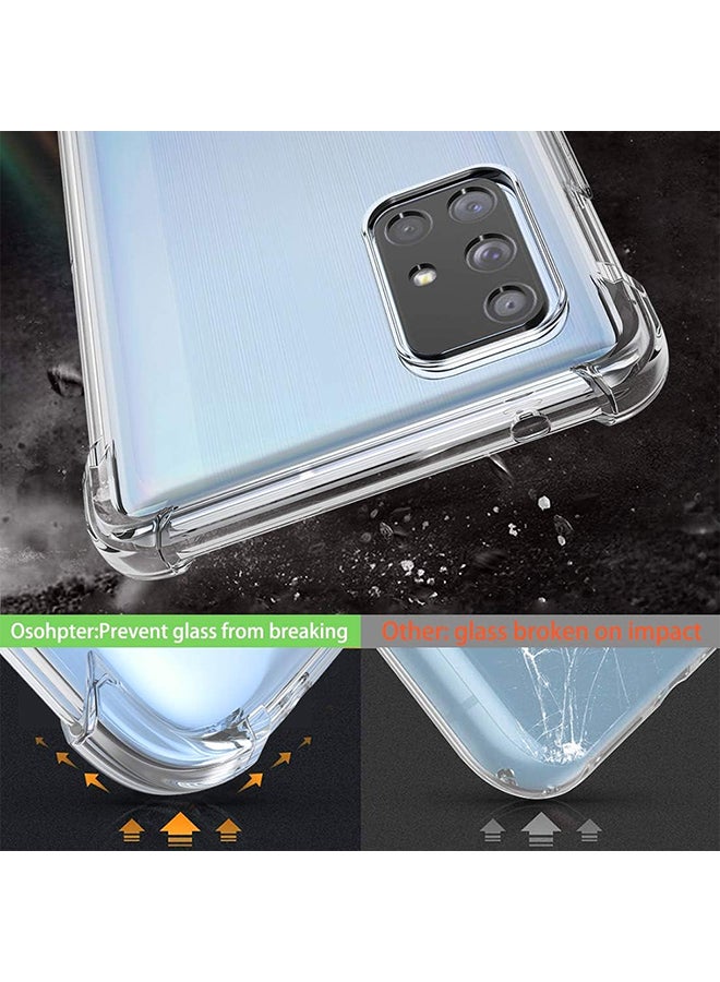 O Ozone Clear Classic Case Compatible With Samsung Galaxy A71 | Transparent Slim Soft TPU Back Cover | Anti-Yellow Shockproof Protective Phone Case - Image 3