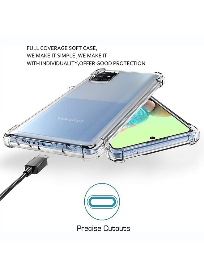 O Ozone Clear Classic Case Compatible With Samsung Galaxy A71 | Transparent Slim Soft TPU Back Cover | Anti-Yellow Shockproof Protective Phone Case - Image 5