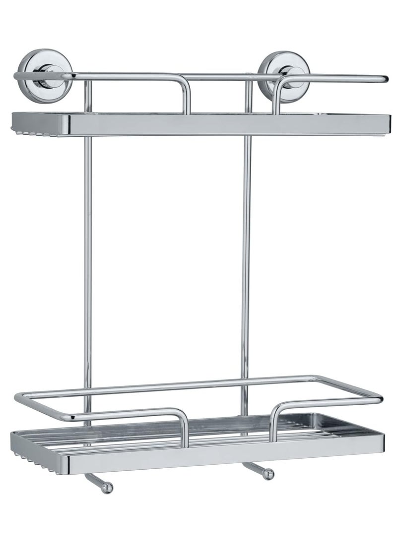 Wenko PowerLoc wall rack Sion 2 shelves, fixing without drilling, metal steel - pzsku/ZE48CCE7EC2B42767968DZ/45/_/1702629820/a81b92de-c247-4ce9-b599-82afc41c9b0d