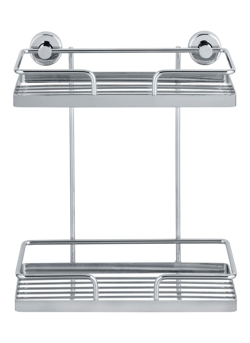 Wenko PowerLoc wall rack Sion 2 shelves, fixing without drilling, metal steel - pzsku/ZE48CCE7EC2B42767968DZ/45/_/1702629850/cae33d12-1fed-43ca-8e92-b3bfa5936906