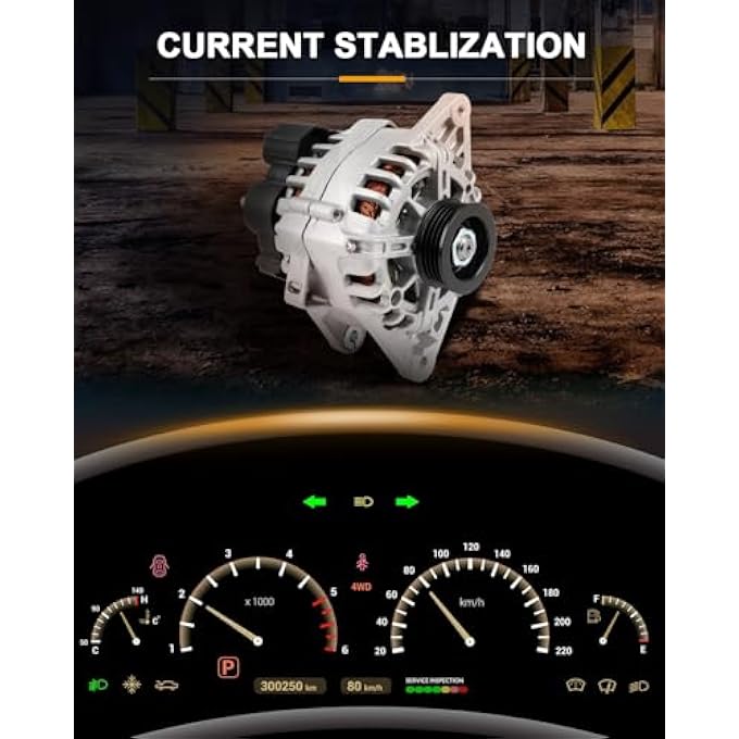 ROADFAR Alternator Compatible for for Hyundai for Elantra 2007-2012,for Kia for Soul 2010-2011,for Kia for Spectra 2007-2009,for Kia for Spectra5 2007-2009, Replace 11311 - Image 3