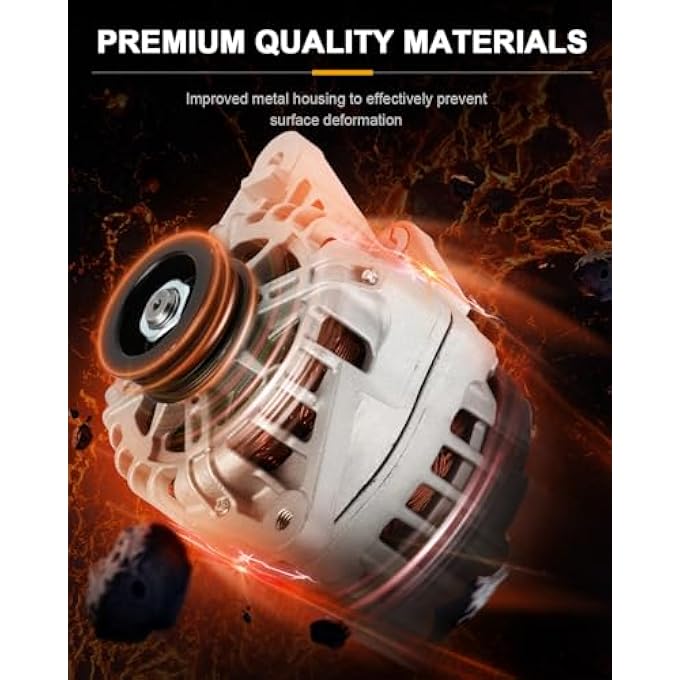 ROADFAR Alternator Compatible for for Hyundai for Elantra 2007-2012,for Kia for Soul 2010-2011,for Kia for Spectra 2007-2009,for Kia for Spectra5 2007-2009, Replace 11311 - Image 2