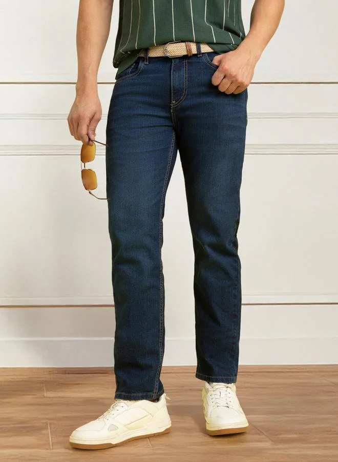 دينيس لينغو جينز كلاسيك رجالي بقصة مستقيمة من الدنيم عالي الجودة