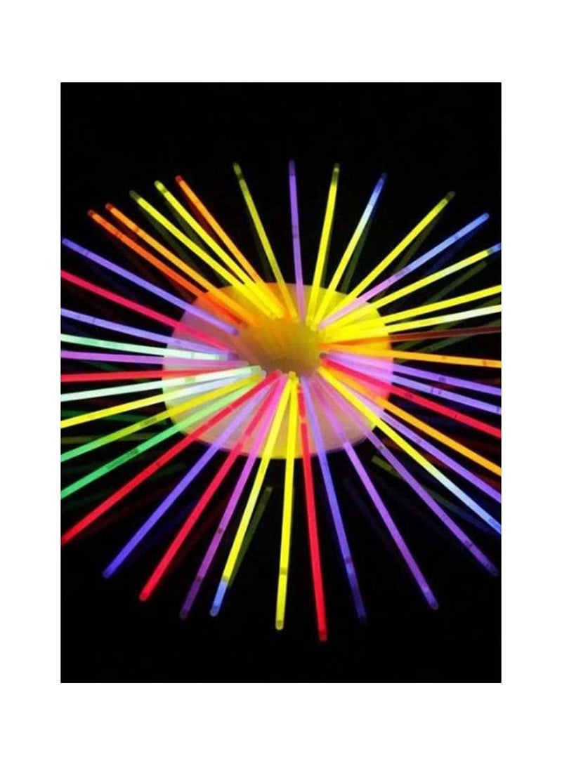 100-Piece Flashing Party Glow Sticks Set With Connectors - Image 2