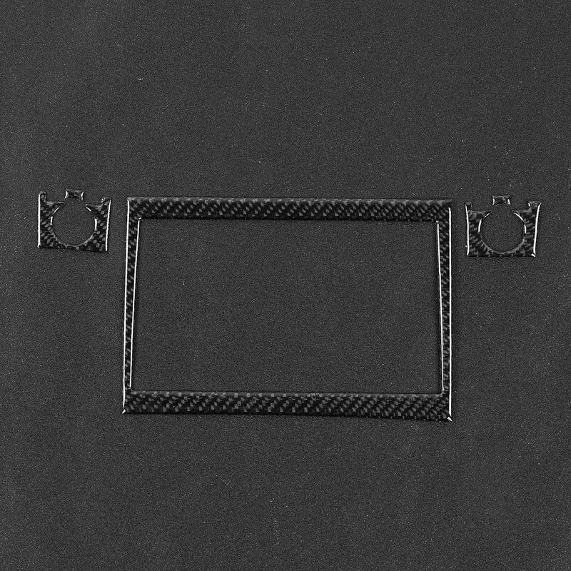klarako 5 Pcs CD Radio Navigation Panel Trim,Navigation Panel Frame Carbon Fiber Sticker Decoration Fit for Prius 2012klarako 2015 - Image 3