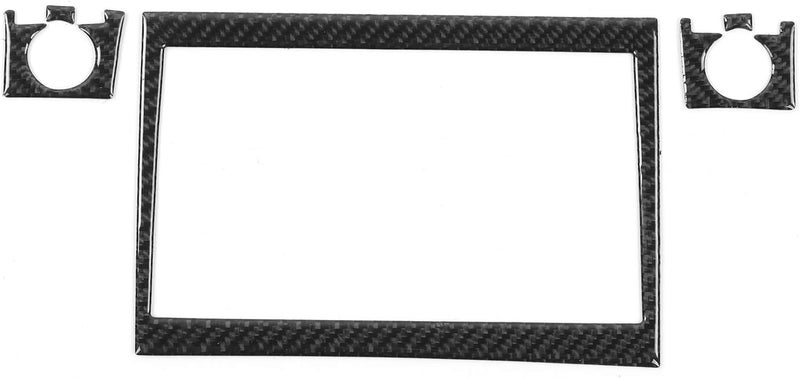 klarako 5 Pcs CD Radio Navigation Panel Trim,Navigation Panel Frame Carbon Fiber Sticker Decoration Fit for Prius 2012klarako 2015 - Image 1
