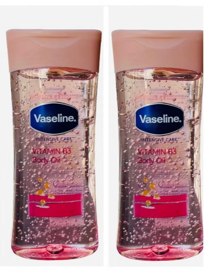 Vaseline Intensive Care Vitamin B3 Body Oil 2 x 200ml - Image 1