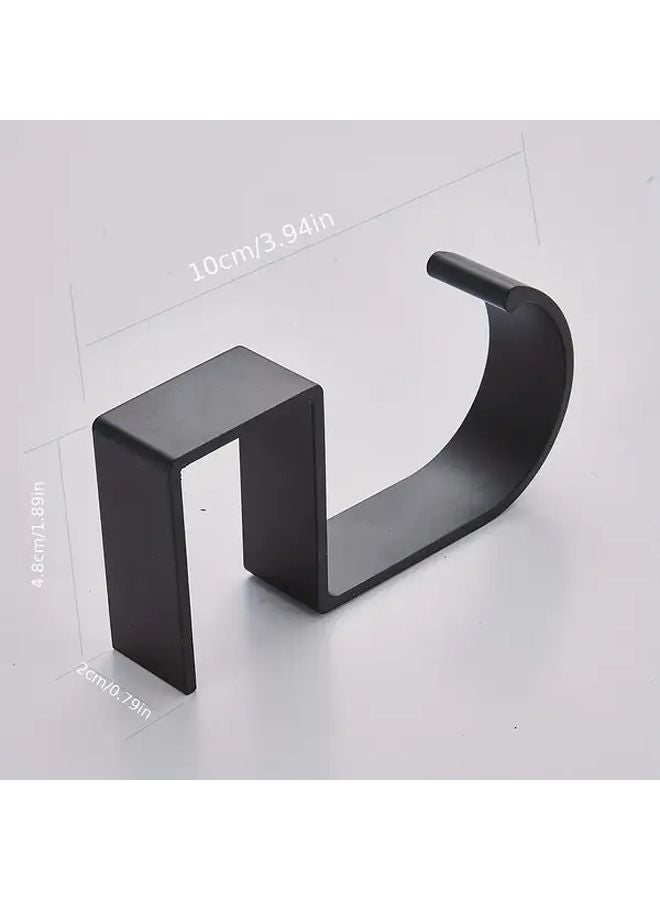 White S Shape Desk Hook Portable Punch Free Metal Bag Hanger For Home Office - Image 4