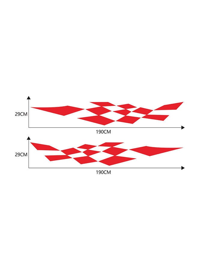 NIBEMINENT 2-Piece Racing Sport Auto Side Body Decal Stickers - Image 2