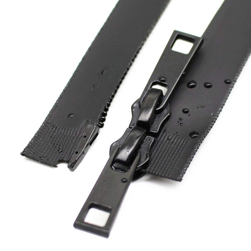 YaHoGa 38 Inch 5 Two Way Separating Waterproof Zippers Black Water Resistant Zippers for Jacket Sewing Coat Down Coats Tailor Craft 38 WP - Image 3