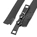 YaHoGa 38 Inch 5 Two Way Separating Waterproof Zippers Black Water Resistant Zippers for Jacket Sewing Coat Down Coats Tailor Craft 38 WP - Image 2