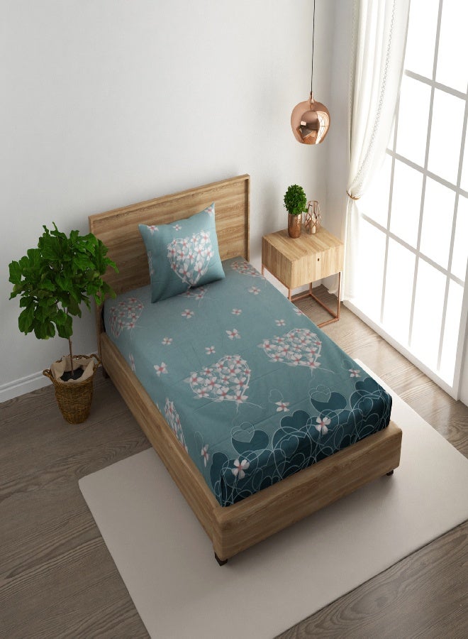 RISHAHOME 2-Piece Single Polyester Bedsheet Set with 1 Pillow Cover – Soft, Durable Premium Bedding - Image 1