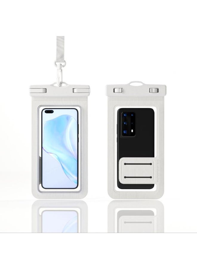 Golden Waterproof Phone Pouch,IPX8 Waterproof Phone Case for Swimming,Underwater Phone Case for iPhone 15/14/13/12 Mini/Pro/Pro MAX/11/XS/XR/8 Plus/7 Plus,Samsung Galaxy Note,Huawei (2 pieces)  - Image 1