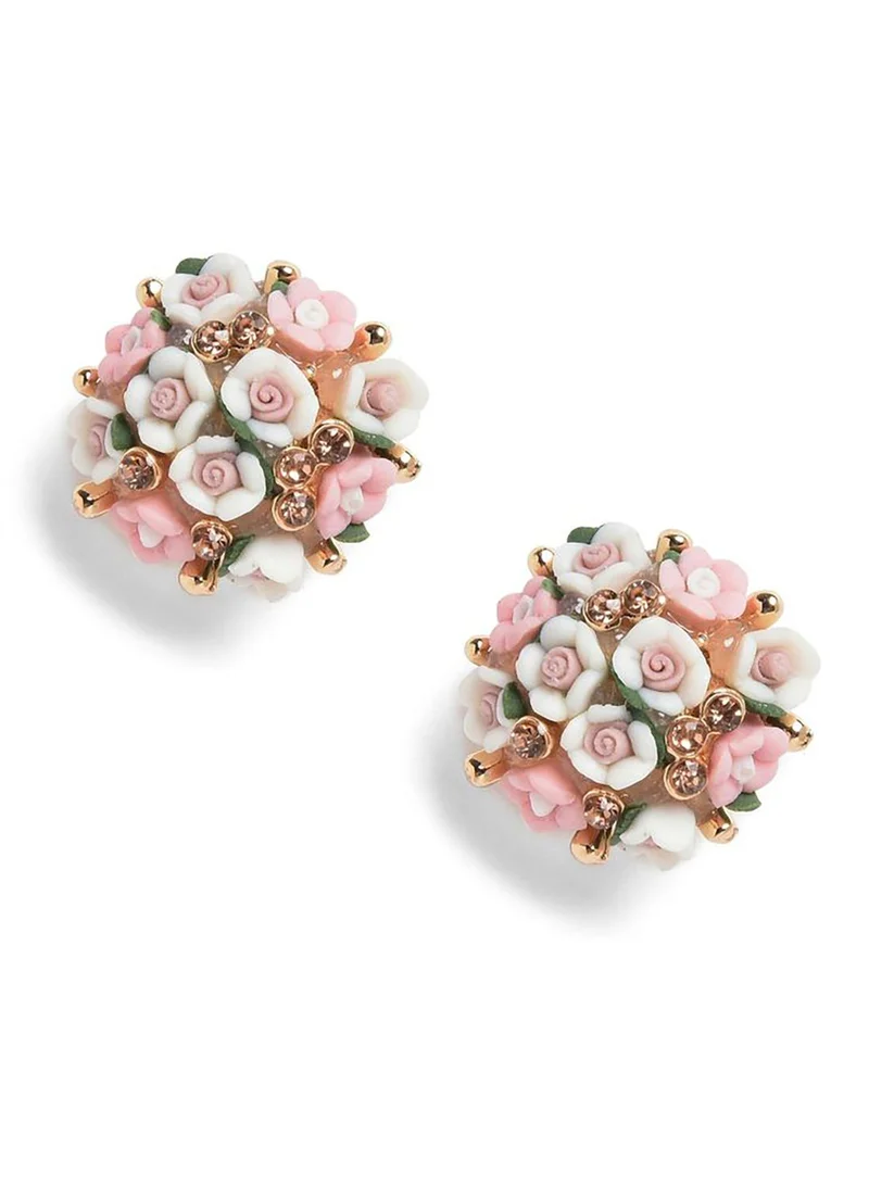SOHI Floral Designed Earrings
