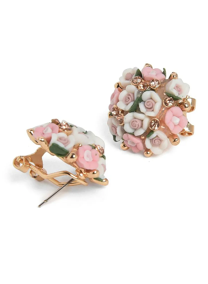 SOHI Floral Designed Earrings