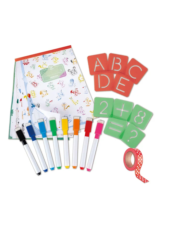 هيب Letters And Numbers Tracing - Alphabet Handwriting Practice Books for Kids - Perfect Easel Companion - Educational Letter Stencils for Children Aged 4+ Years