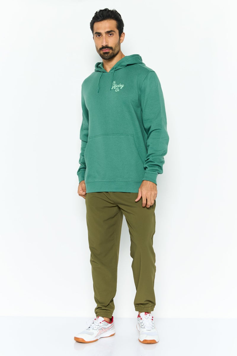 Hurley هودي خارجي طويل الأكمام للرجال، رياضي، أخضر - Image 4