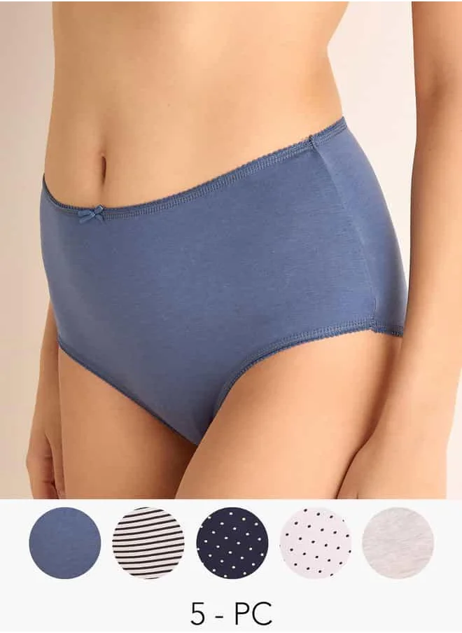 فاف Set of 5 - Assorted Full Briefs with Elasicated Waistband