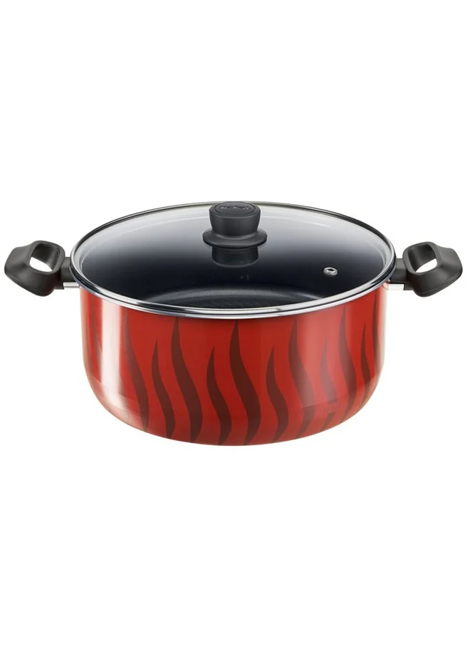 Tefal New G6 Tempo Flame  Dutch Oven 30 + SS Lid