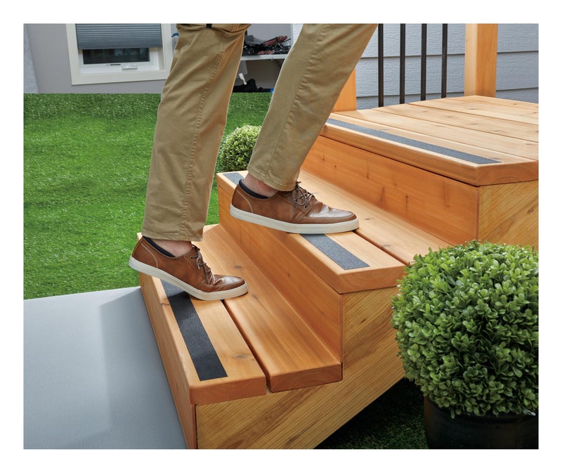 3M Safety-Walk Slip Resistant Tape, 2 in x 15 ft, Anti Slip Black Tape, Adhere Without Wrinkling, Curling, Tearing or Lifting, Self-Adhesive Backing For Quick & Easy Application, 1 Roll (610B-R2X180) - Image 3