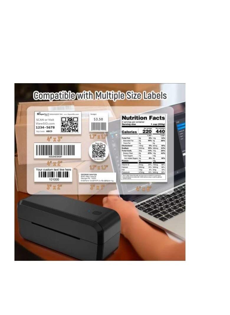 AIMO AM-243BT Shipping Label Printer AIMO AM243 Portable Bluetooth Thermal Label Printer Shipping Label Printer - Image 5