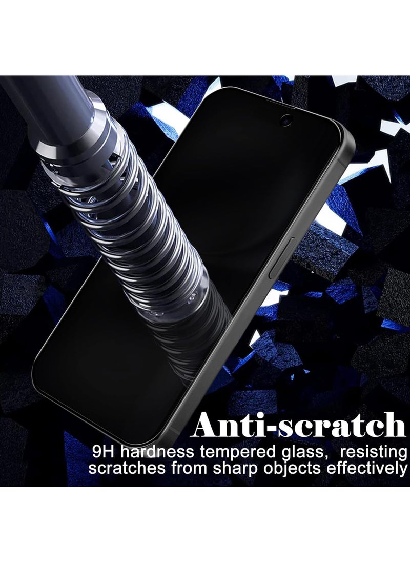 Rock Pow 2 pcs Tempered Glass Compatible with iPhone 16 Plus Privacy Screen Protector [Anti-Spy] [Anti-Scratch] [9H Hardness] Tempered Glass for iPhone 16 Plus 6.7-Inch  - Image 5
